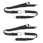 2PC 2 Point Black Lap Seat Belt with DOT Cert 88 Inch (Pair)   (For: 1950 Suburban)