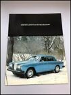 1977 Rolls Royce Silver Shadow Original Car Sales Brochure Catalog