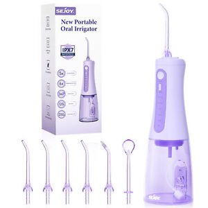 Dental Flosser Total Oral Cleaning Water Flossing Dental Hydroelectric PURPLE