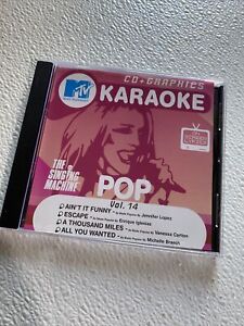 MTV Karaoke The Singing Machine Pop Volume 14 Music CD Ain’t It Funny J-Lo
