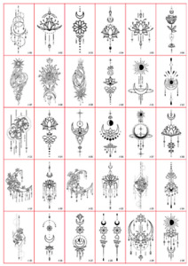 30 Sheets Woman Waterproof Body Temporary Tattoos Sticker Removable