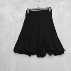 Effie’s Heart Seven Year Skirt Size M Black High Waist Jersey Pockets Flounce