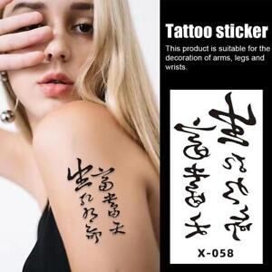 Tattoo Sticker Tattoo Chinese Character Tattoo Sticker X1❀