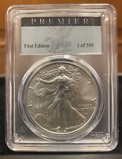 2021-W BURNISHED SILVER EAGLE TYPE 2 - PCGS SP70 PREMIER FIRST EDITION 1 OF 500!
