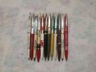 Vintage USA Ballpoint Pens Lot Of 12 Multiple Kinds Decent Rare Unique Very Htf