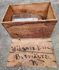 Rare find! Antique Primitive Glass Minnow Trap with Original Wooden Shipping Box