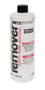 Onyx Professional 100% Pure Acetone Maximum Strength Nail Polish Remover Bottle
