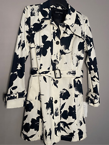 Ladies Black Rivet Trench coat.  Size medium