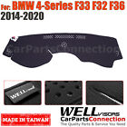 Wellvisors Dash Mat Cover For BMW 14-2020 4 Series Convertible Gran Coupe Black