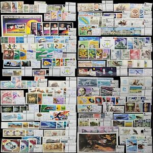 Worldwide Stamp Collection Mint - Each Lot $200 in Full Sets from Many Countries