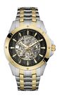 Bulova Mens Automatic Skeleton Dial Exhibition Back Black Dial 43mm Watch 98A146