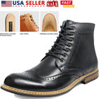 Men's Formal Modern Classic Lace Up Leather Oxford Dress Ankle Boots Size 6.5-15
