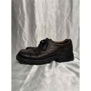 Clark’s Brown Leather Square Toe Oxford Comfort Shoes Men’s Size 11 M