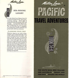 Matson Lines 1961 Cruise Brochure Pacific Travel Adventures General Info Prices
