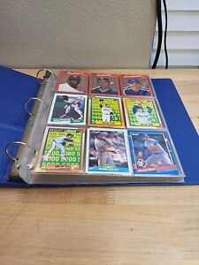 165 Huge Baseball Card Folder Collection Pages Full Vintage Topps All Star
