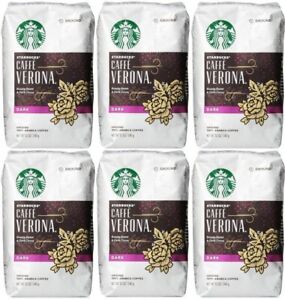 Starbucks Caffe Verona Dark Roast Ground Coffee 12oz 6 Pack
