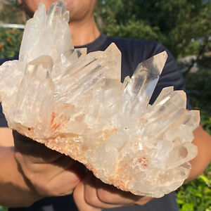 2.9LB Natural white crystal cluster point mineral specimen Chakras Healing