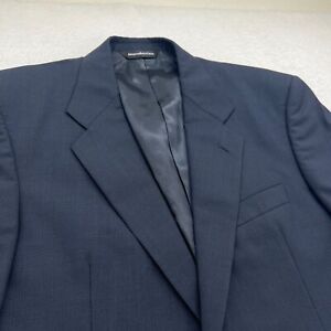 NAVY BLUE COPPLEY 100% WOOL SPORT COAT sz 40 Glen Check blazer jacket