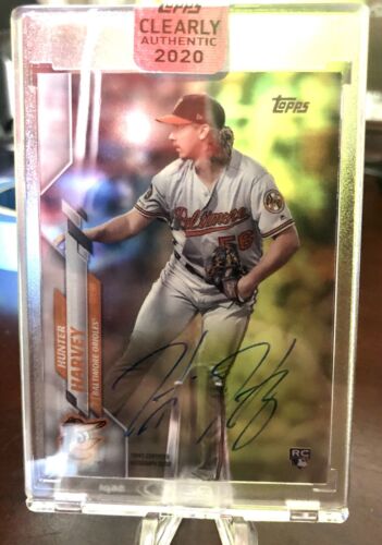 2020 Topps Clearly Authentic Hunter Harvey Base Acetate Rookie Card Auto