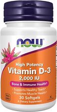 NOW Foods Vitamin D-3 Softgel - 30 Count