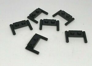 LEGO: 6x Modified Plate 1 x 2 - Ref 3839b Black - Set 6988 6981 71043 2154 6989