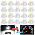 20X White T4 T4.2 Neo Wedge Dash A/C Climate Control HVAC Switch LED Light Bulbs