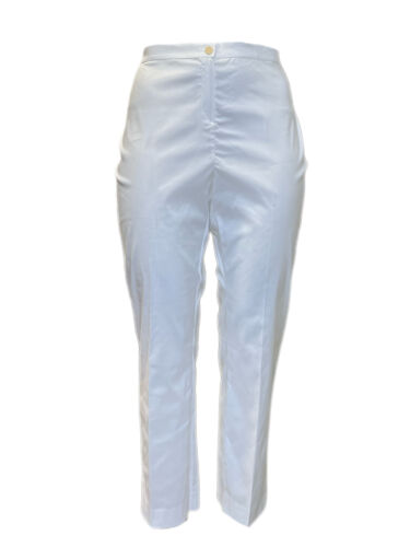 Marina Rinaldi Women's White Retta Low Rise Slim Pants Size 14W/23 NWT