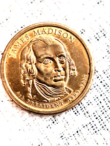 2007P James Madison United States One Dollar Coin 1809-1817 VERY RARE-BEST OFFER