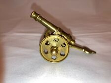 Vintage Miniature Cast Brass Cannon Working Wheels and Axle - 3.25