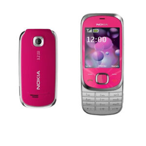 Red Original Nokia 7230 Slide Phone Bluetooth 3.15MP Unlocked Hebrew Keyboard