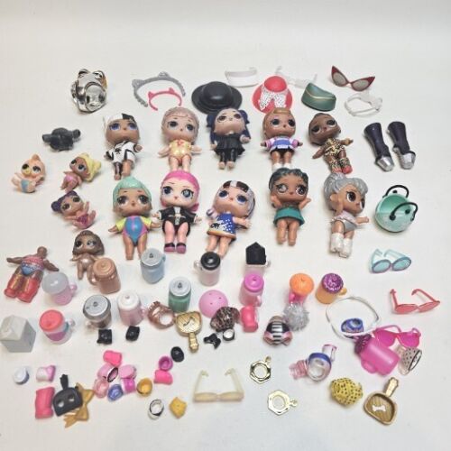 LOL Surprise Lot Used 10 Dolls 4 Babies and Lots of Accessories. Hugh Collection