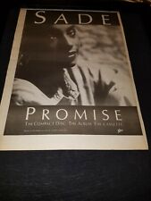 Sade Promise Rare Original UK Promo Poster Ad Framed!