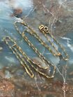 10K YELLOW GOLD 1.1mm TWISTED CHAIN NECKLACE 18 INCH NOT SCRAP 1g