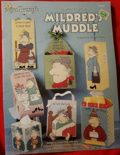 Mildred's Muddle Plastic Canvas Pattern Leaflet, New