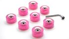 8Pack Roller Skate Light-Up Wheels 52mm 99A Pink With Abec-9 Bearings
