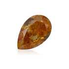 0.30 Carat Fancy Intense Yellowish Orange Natural Diamond Loose Pear Shape I1-I2