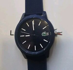 Lacoste Classic Watch With 42mm NavyBlue Face & NavyBlue Silice Silicone Band