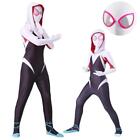 Into the Spider-Verse Spidergirl Gwen Spiderman Girl Jumpsuit Kids/Adult Costume