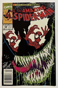 The Amazing Spider-Man #346 Newsstand Venom Cover Erik Larsen VF/NM-