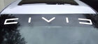 HONDA CIVIC  Graphic Windshield Vinyl Decal Sticker Custom Vehicle Logo