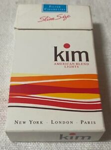 Vintage Kim Lights Filter Cigarette Cigarettes Cigarette Paper Box Empty