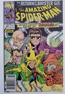 Amazing Spider-Man #337 (Marvel Comics, 1990) Mark Jewelers, Return Sinister Six