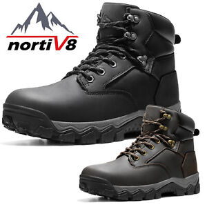 NORTIV 8 Mens Hiking Boots Waterproof Mid Ankle Trekking Outdoor Climbing Boots