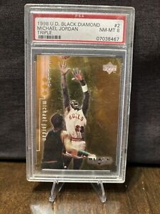 1998 Upper Deck Black Diamond Michael Jordan #2 PSA 8 NM-MT