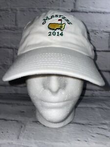Masters 2014 White Green Adjustable Golf Hat