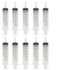 60ml Catheter Tip Syringe with Covers 10 Pack by Tilcare - Sterile Plastic