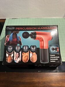 FineLife Percussion Massager Muscle Rehabilitation Gun 6 Speeds 4 Heads BS3