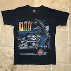 Vintage Harley Davidson Shirt Biker 1996 Single Stitch Size M All Over Print USA