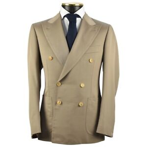 NEW CESARE ATTOLINI BLAZER DOUBLE BREASTED 100% WOOL SIZE 38 US 48 EU ABS50