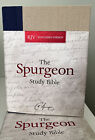 The Spurgeon Study Bible KJV (Navy/Tan, Cloth-Over-Board Hardcover, New)